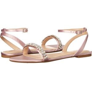 Brand New Jewel Badgley Mischka womens Daria Flat Sandal 7.5
